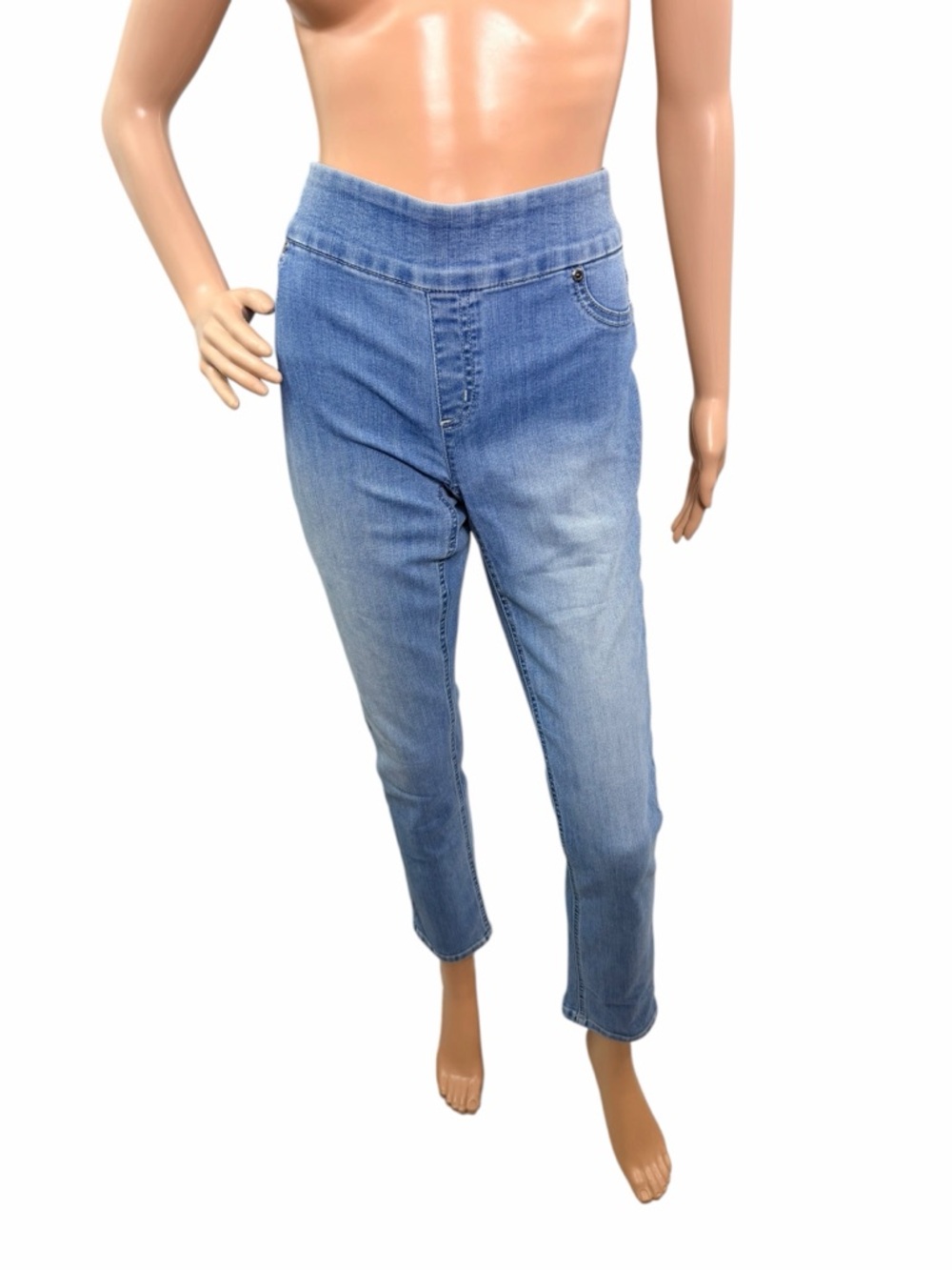 Chicos Women’s Size Small (0) Pull On Elastic Waist Light Blue Pants